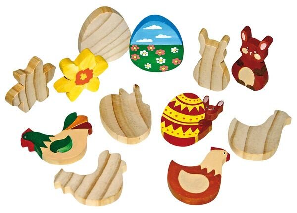 Holzfiguren Ostern zum Verzieren