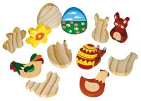 Holzfiguren Ostern zum Verzieren