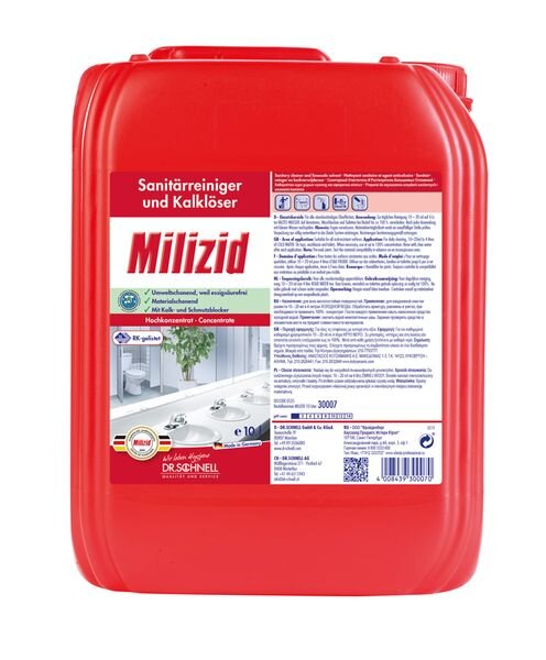 Milizid Sanitärreiniger & Kalklöser, 10 L