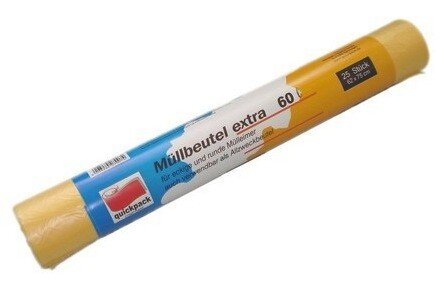 Müllbeutel 60 L extra reißfest, gelb