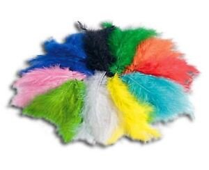 Flauschfedern bunt ca. 10-20 cm, 100 g