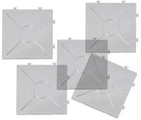 Steckplatten für Bügelperlen, 15 x 15 cm, 10...