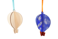 3D Heißluftballons aus Holz, 6 Stück