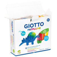 GIOTTO Patplume Modelliermasse, 12 x 350 g farbig sortiert
