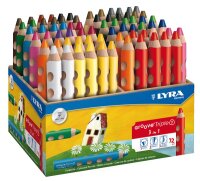 LYRA Groove Triple, 72 Buntstifte im Holzaufsteller