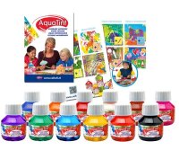 Aqua Tint Ausprobierset, 12 Standardfarben je 50 ml