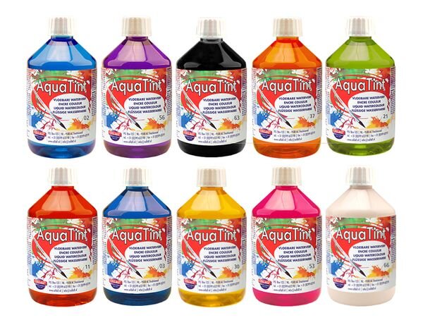 Aqua Tint Set, 10 Farben à 500 ml