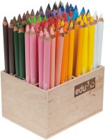 edu³ PRIME Jumbo Tri - 96 Buntstifte im Holzaufsteller