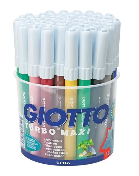 GIOTTO Fasermaler Turbo Maxi, 48 Stifte