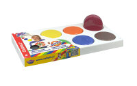 8er Tempera-Palette, befüllt mit 55 mm Blöcken