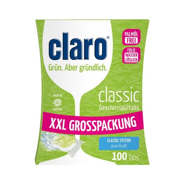 CLARO Öko Classic Geschirrspültabs, 100 Stk.