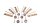 Schreib-Sets aus Lineal, Radierer, Bleistift, Spitzer