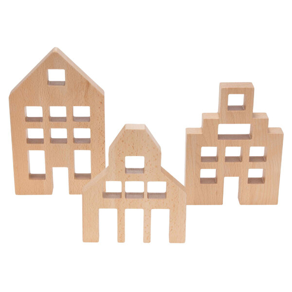 Holzhäuser 3er Set