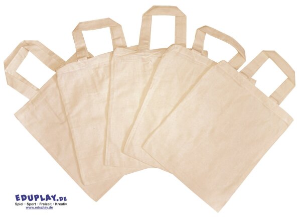 Baumwolltasche groß, 5er Satz zum Gestalten