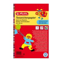 Tonzeichenpapier (Block mit 20 Blatt)  in verschiedenen Farben