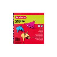 Faltblätter 20x20 cm 100 Blatt farbig sortiert 60g/qm