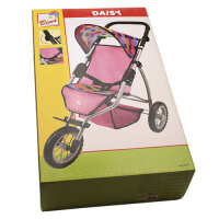 Jogger-Puppenwagen, 3 Räder, groß (Daisy)
