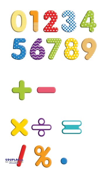 Magnet-Ziffern in Box 90-tlg.