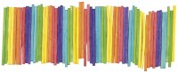 Bastelhölzchen bunt, extraklein