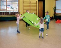 Schwungtuch grasgrün 360 cm