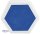 Riesenstempelkissen 6-eckig 14 x 14 cm Blau