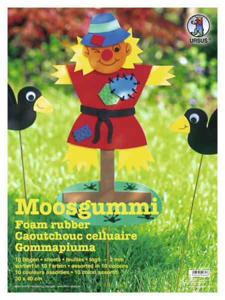 Moosgummi (Pack mit 10 Platten 20 x 30 cm)