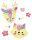 Moosgummi 2mm,20x30cm,6Bl.6Farben "Glitter-Pastell"