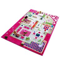 3D Puppenteppich in pink