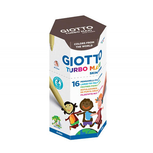 Giotto Turbo Maxi Skin Tones, 16 Stück