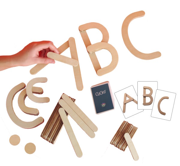 Clicko Alphabet Magnetspiel aus Holz