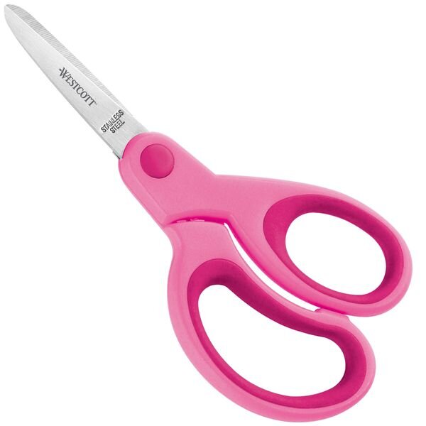Kinderschere Westcott Softgrip spitz, pink