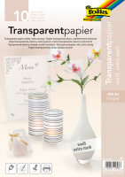 Transparentpapier A4 weiß, 10 Blatt