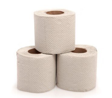 Toilettenpapier, 2-lagig natur, 8 Rollen