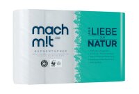 100% Recycling Küchenrollen 3-lagig, 2 Rollen