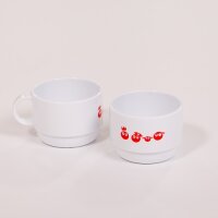 Tasse 501 weiß, 200 ml mit Logo