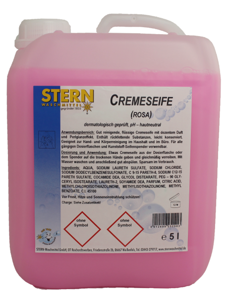 Flüssigseife rosa mit Perlglanz 5 L